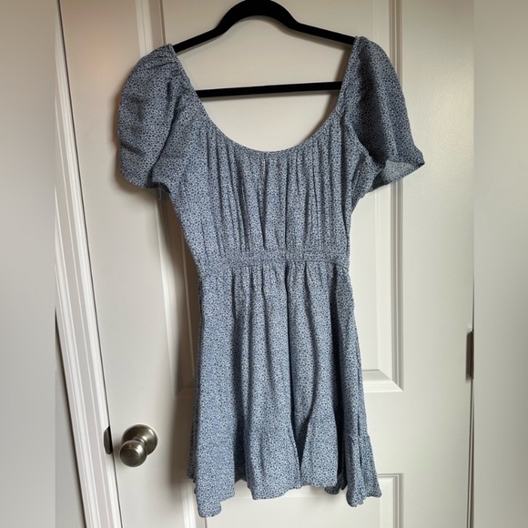 Abercrombie and Fitch Blue Floral Mini Dress - Picture 2 of 3